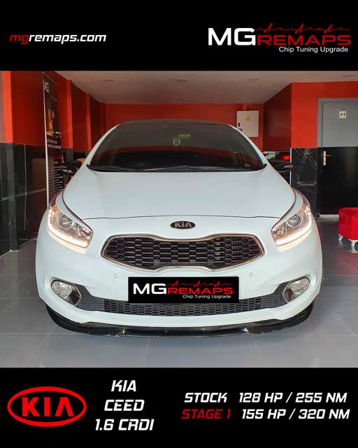 KIA CEED 1.6 CRDI MGREMAPS Chip Tuning Upgrade